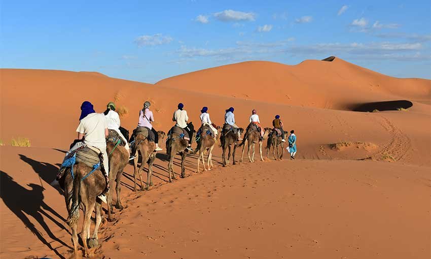 Multi-day desert treks with camel rides in Merzouga