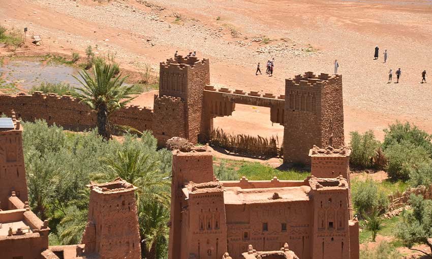 exploring Berber villages Ait Benhaddou